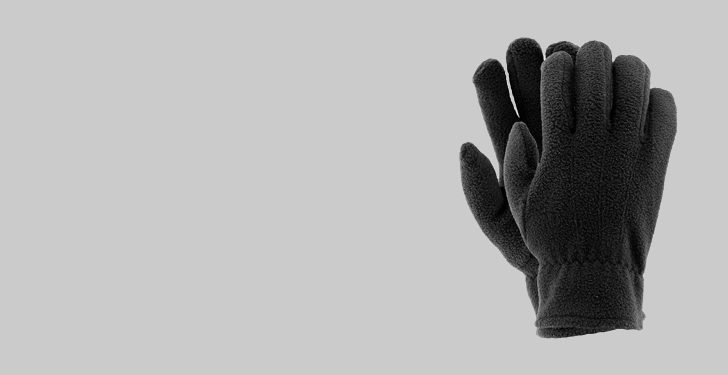 Флісові рукавиці чорні