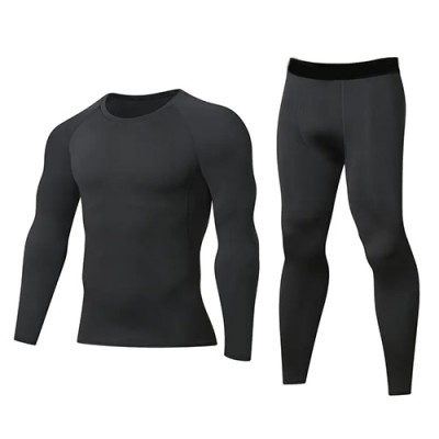 Термобілизна комплект, чорний (Polyester/Elastane)